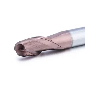 Standard Diameter Carbide 2 3 Flute Ball Nose Roughing End Mill Cutters Hardstone Carbide Insert