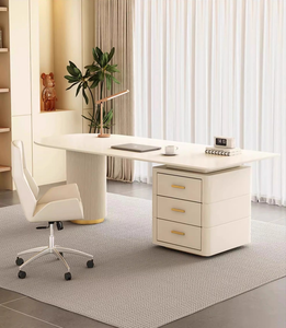 Bureau de travail moderne et spacieux, convertible et extensible, <span class=keywords><strong>avec</strong></span> poutre en roche, pieds de support épaissis, stable et robuste, mobilier commercial - Product Image 4