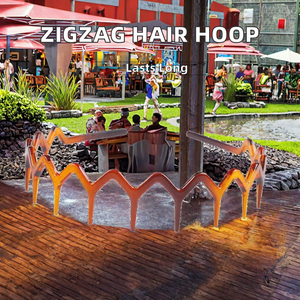 <span class=keywords><strong>Zigzag</strong></span> plastique requin dent cheveux peigne dents ondulées cheveux cerceau accessoire femmes dame fille dents ondulées bandeau produit bandeaux - Product Image 3