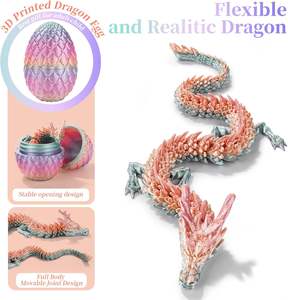 Huevo de Dragón Chino Impreso en 3D - Juguete Sensorial Coleccionable Mítico para la Educación Infantil - Product Image 6