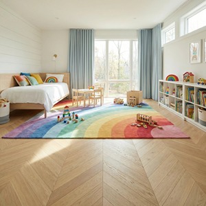 <span class=keywords><strong>Parquet</strong></span> en chêne russe multicouche anti-rayures à chevrons, dimensions 520x95x14/1.2mm, idéal pour les chambres d'enfants - Product Image 6