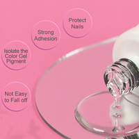Base Coat Gel UV/LED 4-en-1 15ml – Flacon pour Nail Art DIY, Non Toxique et Écologique, Idéal pour la Beauté des Ongles