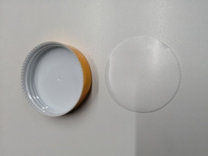 Couvercle en plastique galvanisé doré 58/400 pour pot en verre droit de 4oz 120ml - Product Image 3