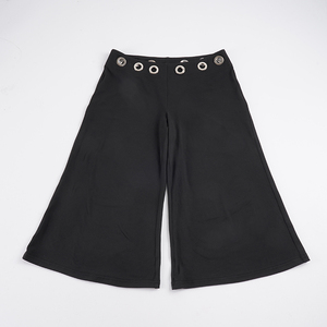 Women's Low Waist Wide Leg Breathable Quick Dry <b>Pants</b> Casual Loose Palazzo Trousers Metal Eyelet Detail <b>Summer</b> Fashion Culottes - Product Image 6