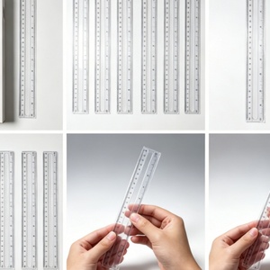 Regla Recta de Oficina de Buena Calidad, 12 Pulgadas, Regla de Plástico Transparente con Logotipo Personalizado - Reglas Promocionales al por Mayor para la Escuela y la Oficina - Product Image 4