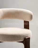 Chaise de salle à manger élégante en bois massif, résistante au fil du temps, commandes personnalisées, noyer blanc, assise confortable, chaise en bois pour café et restaurant