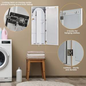 <span class=keywords><strong>Table</strong></span> <span class=keywords><strong>à</strong></span> <span class=keywords><strong>repasser</strong></span> murale pliable en bois pour appartement, avec miroir et support pour fer <span class=keywords><strong>à</strong></span> <span class=keywords><strong>repasser</strong></span>, fixation murale - Product Image 5