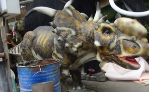 Simulación de dinosaurio ceratopsian, modelo 4,5, tamaño real, popular, hecho a mano, gran oferta, Parque personalizado, espectáculo de linterna, <span class=keywords><strong>2022</strong></span> m - Product Image 6