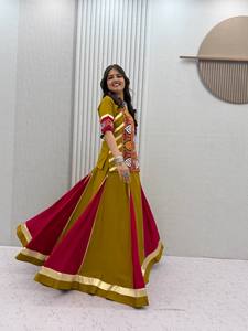 Conjunto de Lehenga Kediyu de Diseño Especial para Navratri, Calidad de Exportación, Traje Tradicional para Garba Dandiya, Disponible a Precio de Exportación - Product Image 5