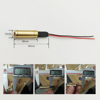 Nouveau module laser rouge 12x36mm 650nm 5mW, ligne laser rouge pour le positionnement, 650nm pour la découpe du bois et de la pierre