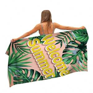Toalla de Playa Personalizada de Microfibra de Poliéster y Algodón de Secado Rápido, Grande, Estampada, Resistente a la Arena, con Logotipo Impreso, a Prueba de Niños, para Todas las Estaciones - Product Image 2