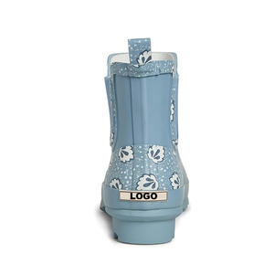 Custom Logo Women Mid Cut Waterproof Natural Rubber Rain <strong>Boots</strong> <strong>Ankle</strong> Garden Work <strong>Boots</strong> OEM Manufacturer <strong>Wellington</strong> <strong>Boots</strong> - Product Image 5