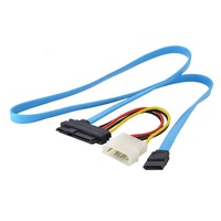 SAS SFF-8482 kabel daya Data Sata kabel Hard Drive kabel Sata SAS 29Pin 7Pin IDE 4Pin 70cm