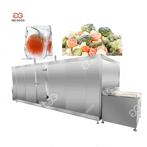 Sabuk Conveyor Lollipop mesin pembekuan es lolipop cepat beku daging buah kejut mesin pembekuan