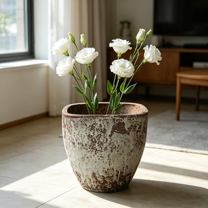 <span class=keywords><strong>Pot</strong></span> de fleurs <span class=keywords><strong>en</strong></span> céramique de Jingdezhen pour plantes hydroponiques, <span class=keywords><strong>pot</strong></span> de jardinage <span class=keywords><strong>en</strong></span> <span class=keywords><strong>terre</strong></span> <span class=keywords><strong>cuite</strong></span> grossière pour villa et cour - Product Image 4