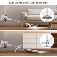 Aspirateur Cyclone Sans Fil Anti-Nœuds Amélioré 38KPA 50 Min. Autonomie 3 Modes d'Aspiration Autoportant Sans Fil pour Voiture, Maison, Hôtel