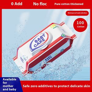 Lingettes pour bébé non tissées épaisses personnalisées en gros d'usine, 99,9 % à base d'eau, pour la maison, soins pour bébés, conception main-bouche, nouveau-nés, marque privée - Product Image 4