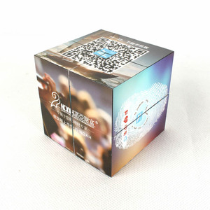 Customized Promotion Toys Gift 3d Folding <strong>Cube</strong> 7cm/10cm Plastic Magic Photo <strong>Cube</strong> for Kids - Product Image 5