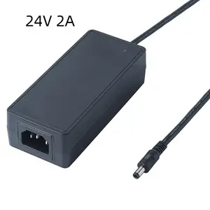 סיטונאי DC האיחוד האירופי 24v 2A AC/DC מתאם מתח ספק כוח PSU כוח מתאם אירופאי