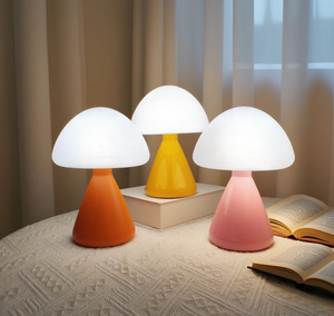 Lámpara de cabecera <span class=keywords><strong>para</strong></span> habitación matrimonial, lámpara perpetua de alta gama <span class=keywords><strong>para</strong></span> crear ambiente en el <span class=keywords><strong>dormitorio</strong></span>, lámpara decorativa, lámpara LED de escritorio, lámpara con forma de hongo - Product Image 4