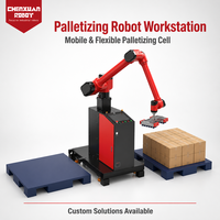 Celda Robótica Inteligente Integrada para Paletización, Manipulador de Fácil Programación para el Manejo de Cajas en Paletización de Doble Cara en el Proceso de Fabricación