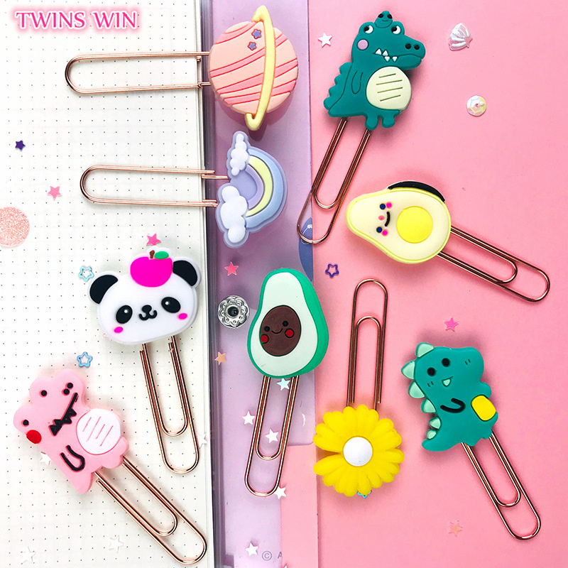 Мультяшные Зажимы для бумаг, заметок, зажим для бумаги, товары для студентов, милая Закладка, рекламный подарок 750