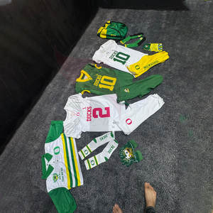 ชุดเสื้อเจอร์ซีย์ฟุตบอลอเมริกันแขนสั้นชุดฟุตบอลวิทยาลัยแบบสวมใส่สบายมีสไตล์ - Product Image 2