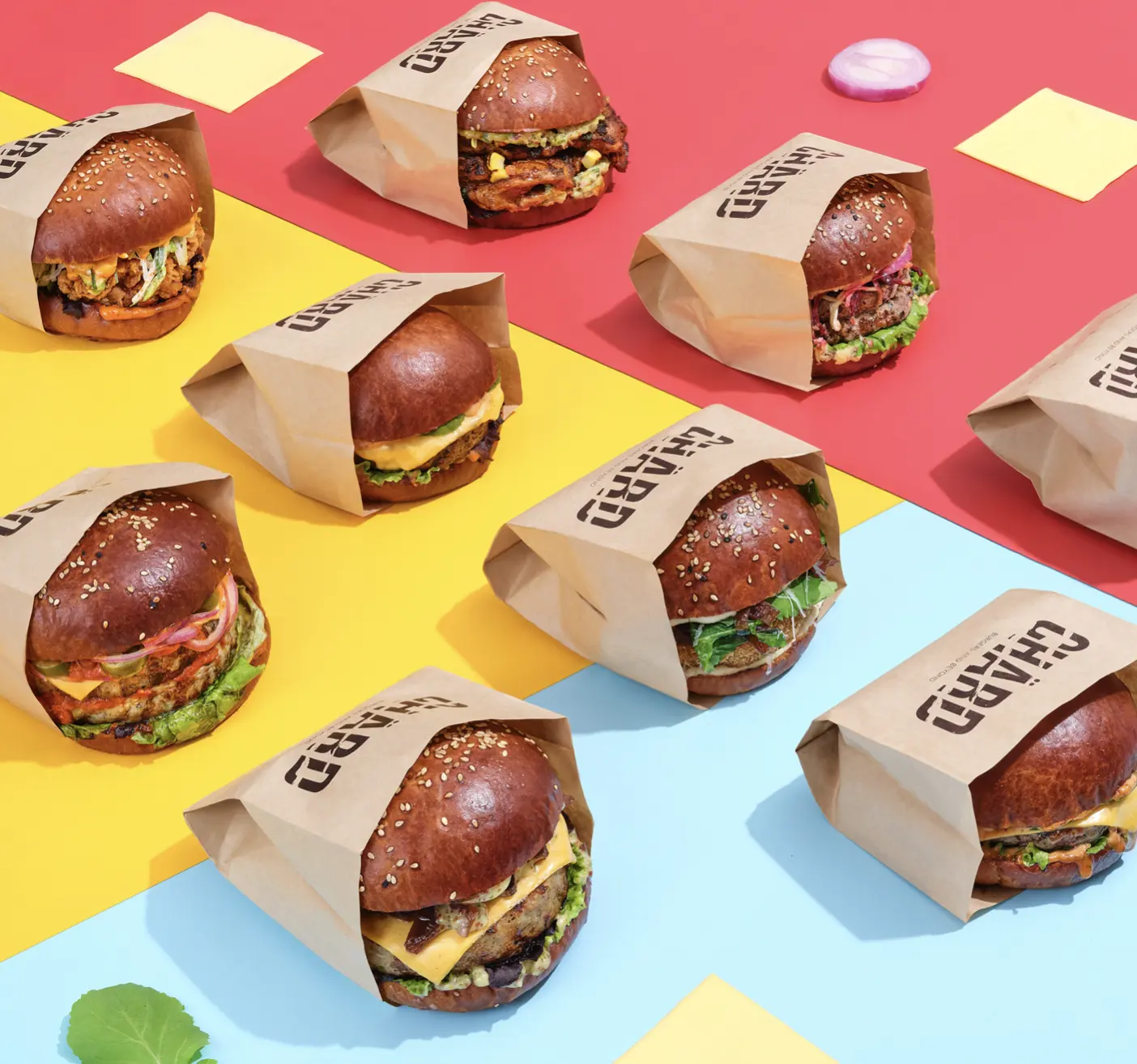 Embalagem de caixa de hambúrguer personalizada para fast food de papel Sandwichkraft de formato personalizado