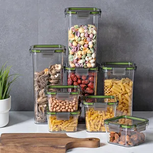 Hot Selling Clear Plastic Opslag Flessen Potten Voedsel