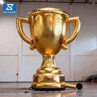 Trophée gonflable personnalisé, sculpture de trophée gonflable doré pour les activités de compétition, la publicité, la décoration et les accessoires d'exposition