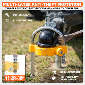 Cerradura de Remolque de Alta Resistencia AUTOBOTS, Acoplador Universal Ajustable, Cerradura de Seguridad para Bola de 1-7/8", 2" y 2-5/16" - Product Image 4