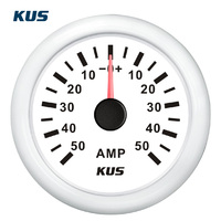 Jauge d'ampèremètre KUS SEA-V Series 52 mm, jauges automobiles 12 V/24 V pour bateau universel