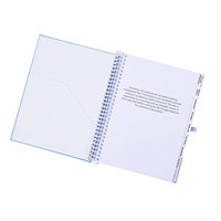 Carnet personnalisé à reliure piquée, agenda non daté, journal à couverture rigide, cahiers d'exercices A4 personnalisés pour écoles, couleur CMYK, promotionnel