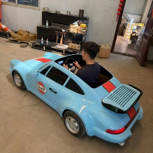 2026 New Vintage Style Electric Drift Kart Rental Park Custom Single Double Seat LED Strip <strong>Light</strong> Storage Pouch Lithium Battery - Product Image 5