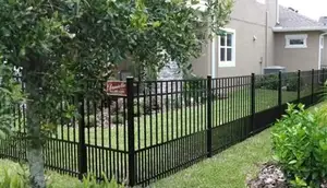 OEM /ODM Factory Customized Steel Puppy Fence Panels Gardening Decorative Privacy Steel Fence Panels Pet Iron Steel Fence Panel