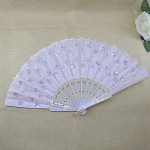 Éventail pliable de 23 cm avec motifs traditionnels et publicitaires, anges sculptés et dessins animés, doté de bâtons en plastique et d'un tissu. - Product Image 6