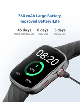 Montre connectée GTS10 AMOLED avec puce SF32LB523, couronne rotative, batterie 360 mAh, étanche 3 ATM, OEM