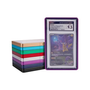 กล่องใส่การ์ดเกรดโลหะ กล่องแข็งสำหรับการ์ดเกรดพร้อมฝาปิดแม่เหล็ก - Product Image 2