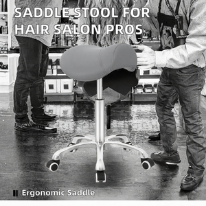 Saddle Stool Barber Shop Hospital Wood Salon Furniture -Traditional Design - Product Image 2
