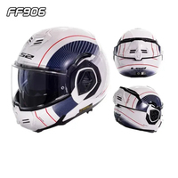 Casque de moto modulaire pour adulte LS2FF906, certifié DOT, avec pare-soleil double face, casque intégral ECE/DOT