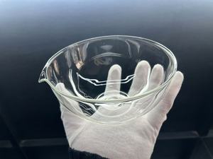 Jiexu thiết bị phòng thí nghiệm thạch anh thủy tinh borosilicate bốc hơi món ăn 100ml 150ml 200ml thủy tinh bốc hơi món ăn - Product Image 4