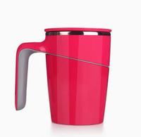 Thermos à double paroi en alliage d'aluminium, tasse isotherme portable, quatre couleurs, mug de voyage pour le bureau