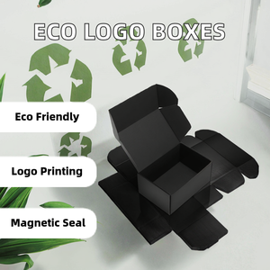 Custom Logo Printed <b>Brown</b> Corrugated Rigid Reusable Shipping <b>Boxes</b> Magnetic Closure Handle UV Coating Eco-Friendly Recycled - Product Image 2