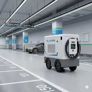 Robot de recharge mobile <span class=keywords><strong>autonome</strong></span> SHUOLEX pour véhicules électriques, <span class=keywords><strong>chargeur</strong></span> rapide DC 60 kW avec navigation LiDAR pour parking automatisé - Product Image 3