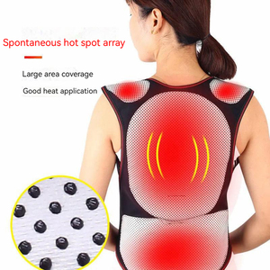 Zelfverwarmende Warme Schoudervullingen <span class=keywords><strong>Plastic</strong></span> Strip Lumbale Brace Taillesteun Riem Houding Corrector Pijnverlichting Magnetische Therapie - Product Image 1