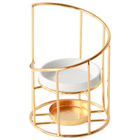 Lampe d'aromathérapie créative en céramique dorée Moonlit, chauffe-cire pour bougies et huiles essentielles, articles religieux pour la maison, pour l'exportation transfrontalière