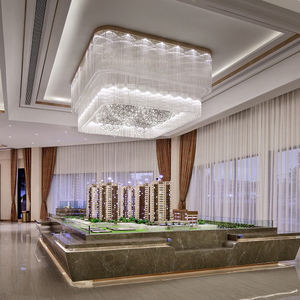 Pièces de suspension en or à identité unique Lustre chromé Lustre en verre de cristal Finition argentée Lustre pour le marketing <span class=keywords><strong>immobilier</strong></span> - Product Image 6