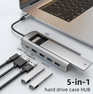 TUTI硬盘USB C集线器<span class=keywords><strong>M</strong></span>.2 NVME <span class=keywords><strong>M</strong></span>.2 SATA固态硬盘转换器外置sd卡读卡器坞站固态硬盘机箱 - Product Image 3