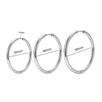 Cincin Hidung Thorrk G23 Titanium 12G 20MM Ukuran Besar Model Klasik