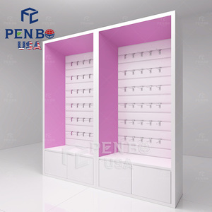 Tùy Chỉnh Bằng Gỗ Tóc Giả Tóc Cửa Hàng Bán Lẻ Hiển Thị Kệ Có Thể Điều Chỉnh Tóc Mở Rộng Cửa Hàng Hiển Thị Tủ Với Móc - Product Image 1